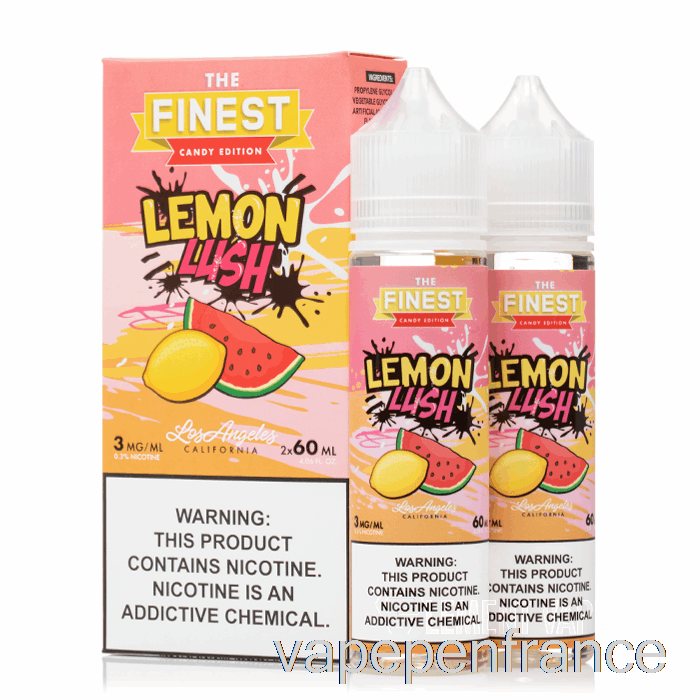 Lemon Lush - La Meilleure édition De Bonbons - Stylo Vape 120 Ml 0 Mg